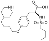 (2s)-2-(butylsulfonylamino)-3-[4-[4-(4-piperidyl)butoxy]phenyl]propanoic acid