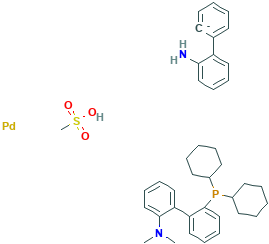 甲磺酸[2-(二环己基膦基)-2' - (N,N-二甲基氨基)-1,1'-联苯](2'-氨基-1,1'-联苯-2-基)钯(II)