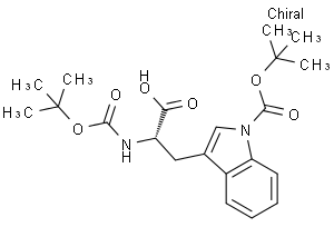 2-[[(2-methylpropan-2-yl)oxy-oxomethyl]amino]-3-[1-[(2-methylpropan-2-yl)oxy-oxomethyl]-3-indolyl]propanoic acid