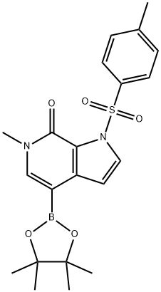 6-methyl-4-(4,4,5,5-tetramethyl-1,3,2-dioxaborolan-2-yl)-1-tosyl-1H-pyrrolo[2,3-c]pyridin-7(6H)-one
