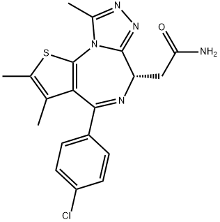 CPI 203                                                    (6S)-4-(4-Chlorophenyl)-2,3,9-trimethyl-6H-thieno[3,2-f][1,2,4]triazolo[4,3-a][1,4]diazepine-6-acetamide