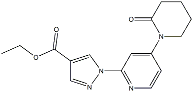 ethyl 1-(4-(2-oxopiperidin-1-yl)pyridin-2-yl)-1H-pyrazole-4-carboxylate