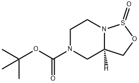 [1,2,3]Oxathiazolo[3,4-a]pyrazine-5(3H)-carboxylic acid, tetrahydro-, 1,1-dimethylethyl ester, 1-oxide, (3aR)-