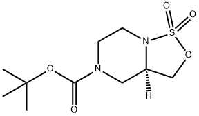 [1,2,3]Oxathiazolo[3,4-a]pyrazine-5(3H)-carboxylic acid, tetrahydro-, 1,1-dimethylethyl ester, 1,1-dioxide, (3aR)-