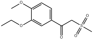 Ethanone, 1-(3-ethoxy-4-methoxyphenyl)-2-(methylsulfonyl)-