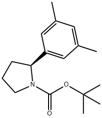 1-Pyrrolidinecarboxylic acid, 2-(3,5-dimethylphenyl)-, 1,1-dimethylethyl ester, (2S)-