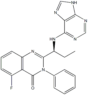 (S)-2-(1-((9H-purin-6-yl)amino)propyl)-5-fluoro-3-phenylquinazolin-4(3H)-one