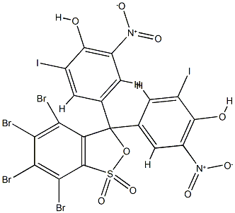 5',5'-Dinitro-3',3'-diiodo-3,4,5,6-trtrabromophenol-sulfonephthalein