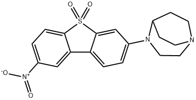 1,4-Diazabicyclo[3.2.2]nonane, 4-(8-nitro-5,5-dioxido-3-dibenzothienyl)-