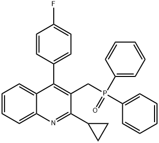 Quinoline,2-cyclopropyl-3-[(diphenylphosphinyl)methyl]-4-(4-fluorophenyl)-