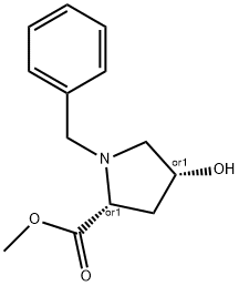 D-Proline, 4-hydroxy-1-(phenylmethyl)-, methyl ester, (4R)-rel-