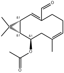 Bicyclo[8.1.0]undeca-2,6-diene-3-carboxaldehyde, 9-(acetyloxy)-7,11,11-trimethyl-, (1R,2Z,6E,9R,10S)-rel-(+)-