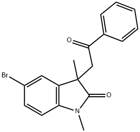 5-溴-1,3-二甲基-3-(2-氧代-2-苯甲基)吲哚啉-2-酮
