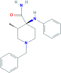 cis-3-Methyl-4-(phenylamino)-1-(phenylmethyl)-4-piperidinecarboxamide
