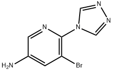 5-bromo-6-(4H-1,2,4-triazol-4-yl)pyridin-3-amine