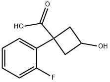 Cyclobutanecarboxylic acid, 1-(2-fluorophenyl)-3-hydroxy-