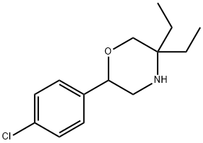 2-(4-chlorophenyl)-5,5-diethylmorpholine