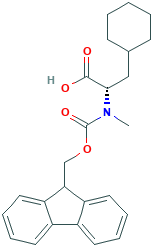 (S)-2-((((9H-Fluoren-9-yl)methoxy)carbonyl)(methyl)amino)-3-cyclohexylpropanoic