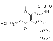 Methanesulfonamide,N-[4-(2-aminoacetyl)-5-methoxy-2-phenoxyphenyl]-,hydrochloride