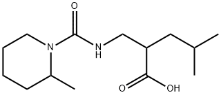 Pentanoic acid, 4-methyl-2-[[[(2-methyl-1-piperidinyl)carbonyl]amino]methyl]-
