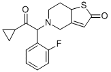 5-[2-环丙基-1-(2-氟苯基)-2-氧代乙基]-5,6,7,7-1-四氢噻吩并[3,2-C]吡啶-2(4H)-酮