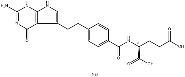 2-[4-[2-(4-Amino-2-oxo-3,5,7-triazabicyclo[4.3.0]nona-3,8,10-trien-9-yl)ethyl]benzoyl]aminopentanedioic acid disodium salt