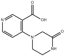 3-Pyridinecarboxylic acid, 4-(3-oxo-1-piperazinyl)-