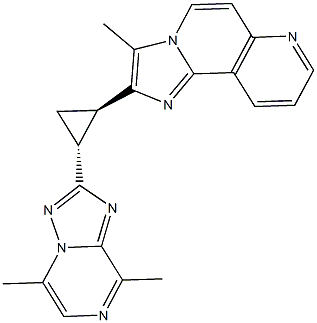 REL-2-[(1R,2R)-2-(5,8-二甲基[1,2,4]三唑并[1,5-A]吡嗪-2-基)环丙基]-3-甲基咪唑并[2,1-F][1,6]萘啶