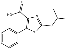 2-(2-methylpropyl)-5-phenyl-1,3-thiazole-4-carboxylic acid