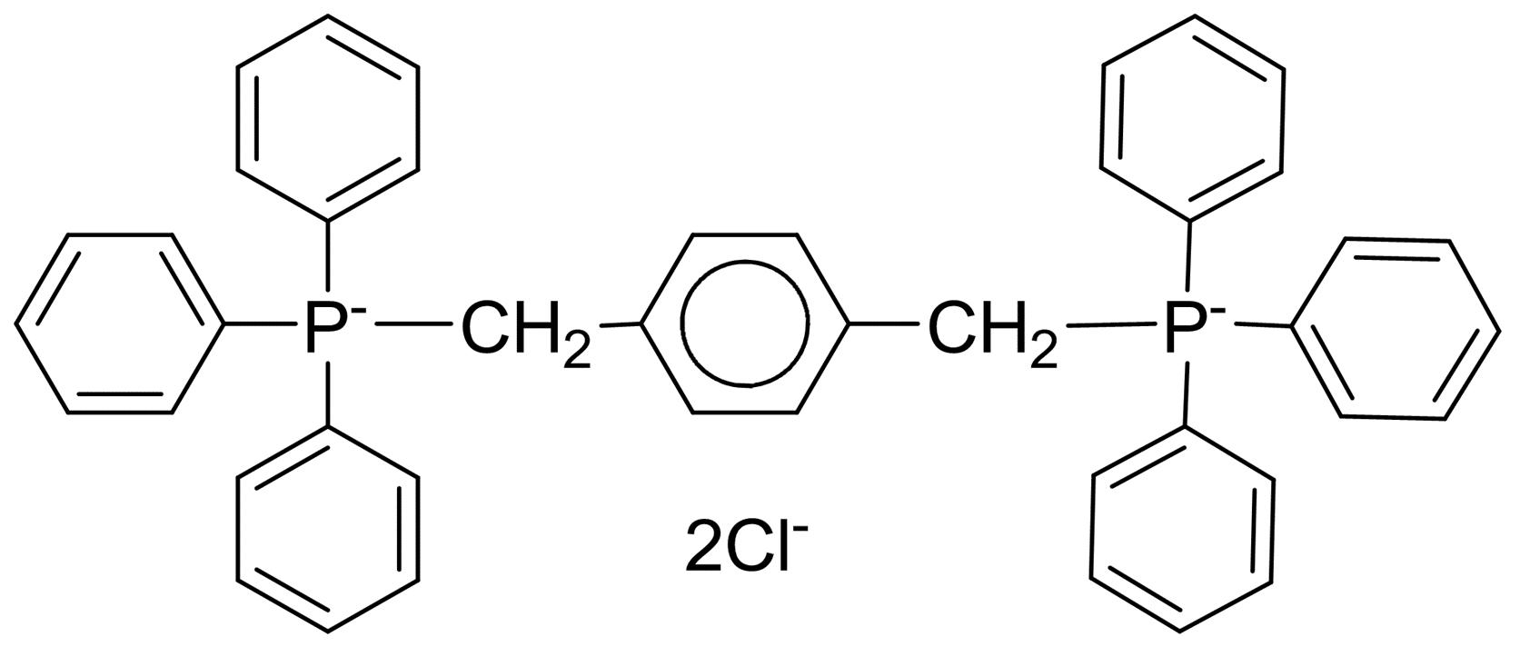 (1,4-亚苯基双(亚甲基))双-(三苯基磷) 氯化物