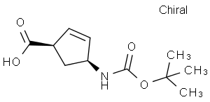 (+)-(1R,4S)-N-BOC-4-AMINOCYCLOPENT-2-ENECARBOXYLIC ACID