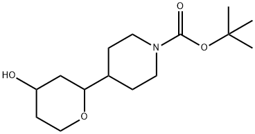TERT-BUTYL 4-(4-HYDROXYOXAN-2-YL)PIPERIDINE-1-CARBOXYLATE