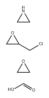 Aziridine, polymer with (chloromethyl)oxirane and oxirane, formate