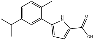 1H-Pyrrole-2-carboxylic acid, 5-[2-methyl-5-(1-methylethyl)phenyl]-