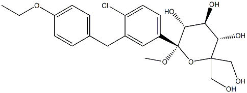 (2S,3R,4S,5S)-2-(4-氯-3-(4-乙氧苄基)苯基)-6,6-双(羟甲基)-2-甲氧基四氢-2H-吡喃-3,4,5-三醇