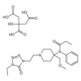 N-[1-[2-(4-ethyl-5-oxotetrazol-1-yl)ethyl]-4-(methoxymethyl)piperidin-4-yl]-N-phenylpropanamide,2-hydroxypropane-1,2,3-tricarboxylic acid