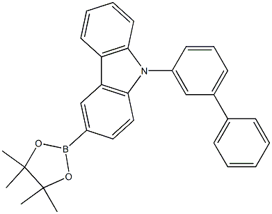 9-([1,1'-联苯] -3-基)-3-(4,4,5,5-四甲基-1,3,2-二氧杂硼杂环戊烷-2-基)-9H-咔唑