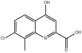 2-Quinolinecarboxylic acid, 7-chloro-4-hydroxy-8-methyl-