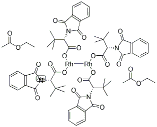 Dirhodium Tetrakis[N-phthaloyl-(S)-tert-leucinate] Bis(ethyl Acetate) AdductRh2(S-PTTL)4 2EtOAc