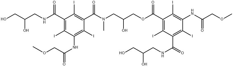 3-[[3-[(2,3-Dihydroxypropyl)carbamoyl]-2,4,6-triiodo-5-[(methoxyacetyl)amino]benzoyl]methylamino]-2-hydroxypropyl 3-[(2,3-dihydroxypropyl)carbamoyl]-2,4,6-triiodo-5-[(methoxyacetyl)amino]benzoate