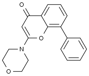 2-(4-MORPHOLINO)-8-PHENYL-4H-1-BENZOPYRAN-4-ON