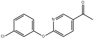 Ethanone, 1-[6-(3-chlorophenoxy)-3-pyridinyl]-