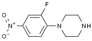 Piperazine, 1-(2-fluoro-4-nitrophenyl)-