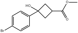 Methyl 3-(4-bromophenyl)-3-hydroxycyclobutane-1-carboxylate