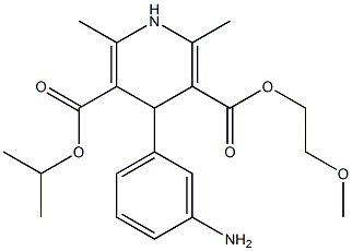 1,4-二氢-2,6-二甲基-4-(3-氨基苯基)-5-(2-甲氧基乙氧羰基)-3-甲酸异丙酯