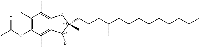 5-Benzofuranol, 2,3-dihydro-2,3,4,6,7-pentamethyl-2-(4,8,12-trimethyltridecyl)-, 5-acetate, (2R,3R)-rel-