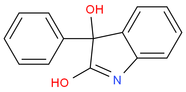 2-keto-3-hydroxyl, phenyl indole