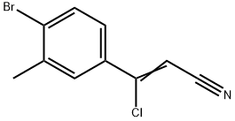 3-(4-bromo-3-methylphenyl)-3-chloroprop-2-enenitrile