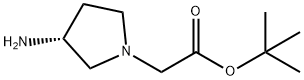 1-Pyrrolidineacetic acid, 3-amino-, 1,1-dimethylethyl ester, (3R)-