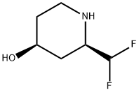 4-Piperidinol, 2-(difluoromethyl)-, (2R-cis)-